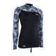 ION Neo Top 2/2 LS Damen Neoprenshirt mit Tie-Dye-Ärmeln, Frontalansicht auf weißem Hintergrund