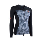 ION Neo Zip Top 1.5 2026 Neoprenanzug schwarz blau Muster Frontreißverschluss Frontalansicht