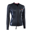 ION Neo Zip Top 2/1 LS Skin Damen schwarz mit Reißverschluss, Langarm Neoprenanzug Frontansicht