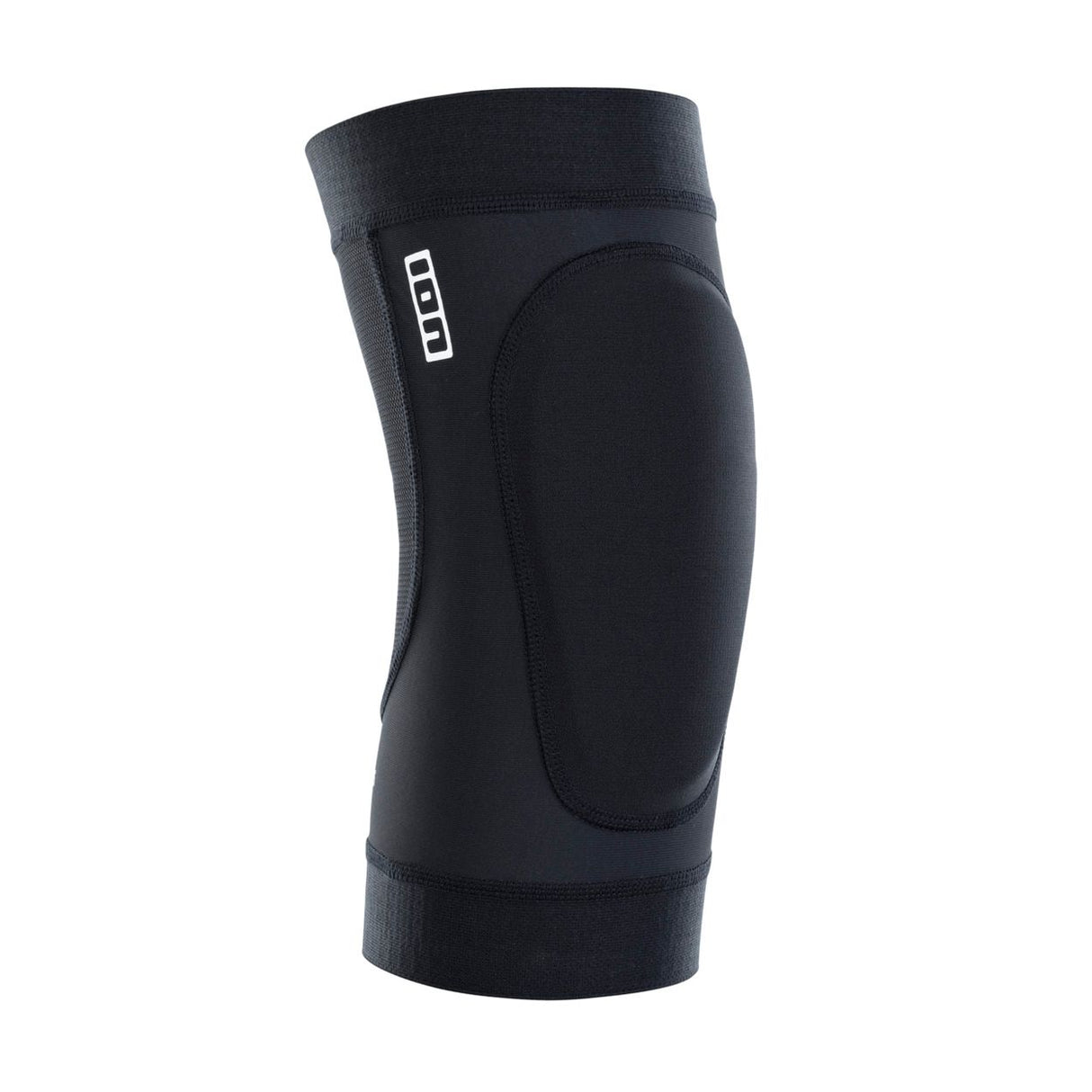 ION Wing Knee Sleeve 2026 schwarze Kniebandage mit gepolstertem Schutz, Seitenansicht