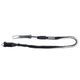 ION Amp Long 2026 Trapez-Leine schwarz mit Karabiner, Spiralkabel und Handschlaufe, Seitenansicht
