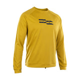 ION Wetshirt LS Herren 2025 Langarmshirt in Gelb mit schwarzem Logo, Frontansicht