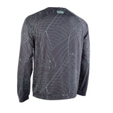 ION Wetshirt LS men 2025, grau mit Topografie-Muster, Langarmshirt, Frontalansicht