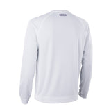 ION Wetshirt LS men 2025, weißes Langarm-Neopren-Shirt, Rückansicht, funktionales Wassersportoberteil