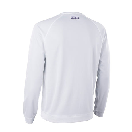 ION Wetshirt LS men 2025, weißes Langarm-Neopren-Shirt, Rückansicht, funktionales Wassersportoberteil
