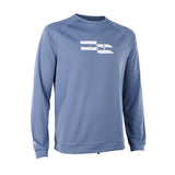 ION Wetshirt LS Herren blau mit weißem Logo, Langarm-Neoprenshirt, Frontansicht