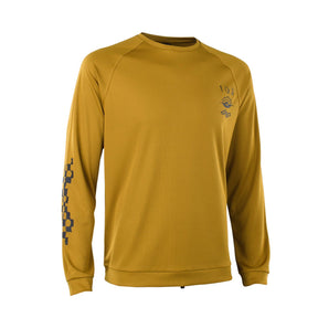 ION Wetshirt LS men 2025 Langarmshirt in Gelb mit Print, Frontalansicht