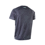 ION Wetshirt SS 2025 Kurzarm-Shirt dunkelblau mit topografischem Muster, Frontalansicht