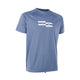 ION Wetshirt SS 2025 Kurzarm blau mit weißem Logo Frontansicht