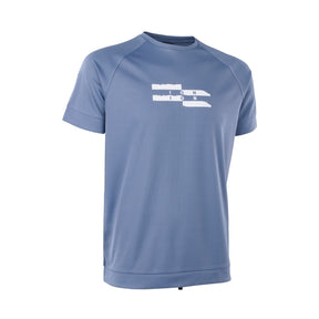 ION Wetshirt SS 2025 Kurzarm blau mit weißem Logo Frontansicht