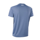 ION Wetshirt SS 2025 in Blau, Kurzarm-Neoprenhemd, Rückenansicht mit ION-Logo