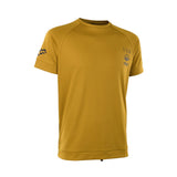 ION Wetshirt SS 2025 in Goldgelb, Kurzarm-Neoprenhemd aus Stretch-Material, Frontansicht