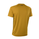 ION Wetshirt SS 2025 in Mustard, Kurzarm Neopren-Shirt, Rückansicht, funktionales Wassersportshirt mit ION-Logo