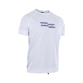 ION Wetshirt SS 2025 weiß Kurzarm mit Logo Print Frontansicht