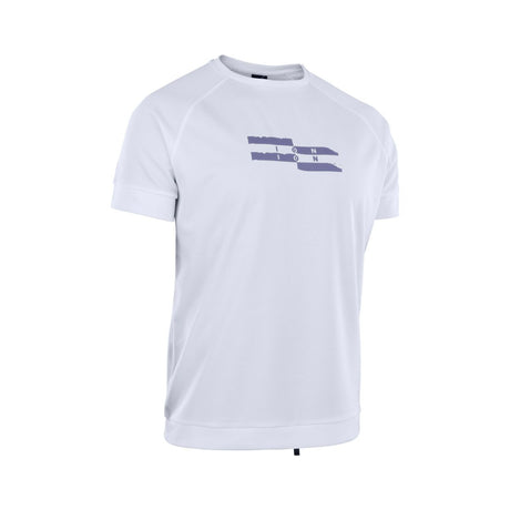 ION Wetshirt SS 2025 weiß Kurzarm mit Logo Print Frontansicht