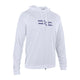 ION Wetshirt Hood Langarm Herren weiß mit Kapuze und Logo, Frontansicht