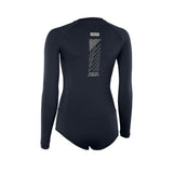 ION Bottom Swimsuit LS Damen 2024 in Schwarz mit Langarm, Rückansicht, funktionales Neopren-Material