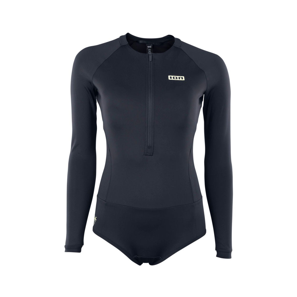ION Bottom Swimsuit LS women 2024, schwarzer Neoprenanzug mit Langarm, Frontalansicht