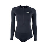ION Bottom Swimsuit LS women 2024, schwarzer Neoprenanzug mit Langarm, Frontalansicht