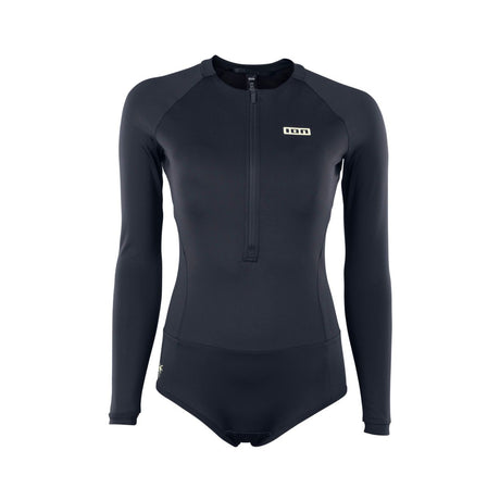 ION Bottom Swimsuit LS women 2024, schwarzer Neoprenanzug mit Langarm, Frontalansicht