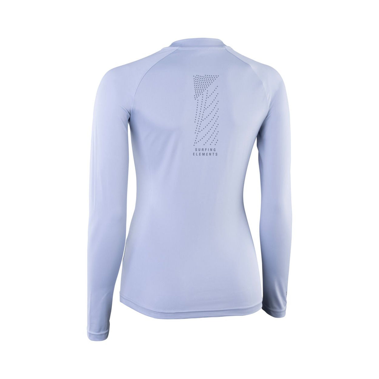 ION Damen Rashguard Langarm 2024 hellblau, Rückansicht, funktionales Sportshirt mit Langarm