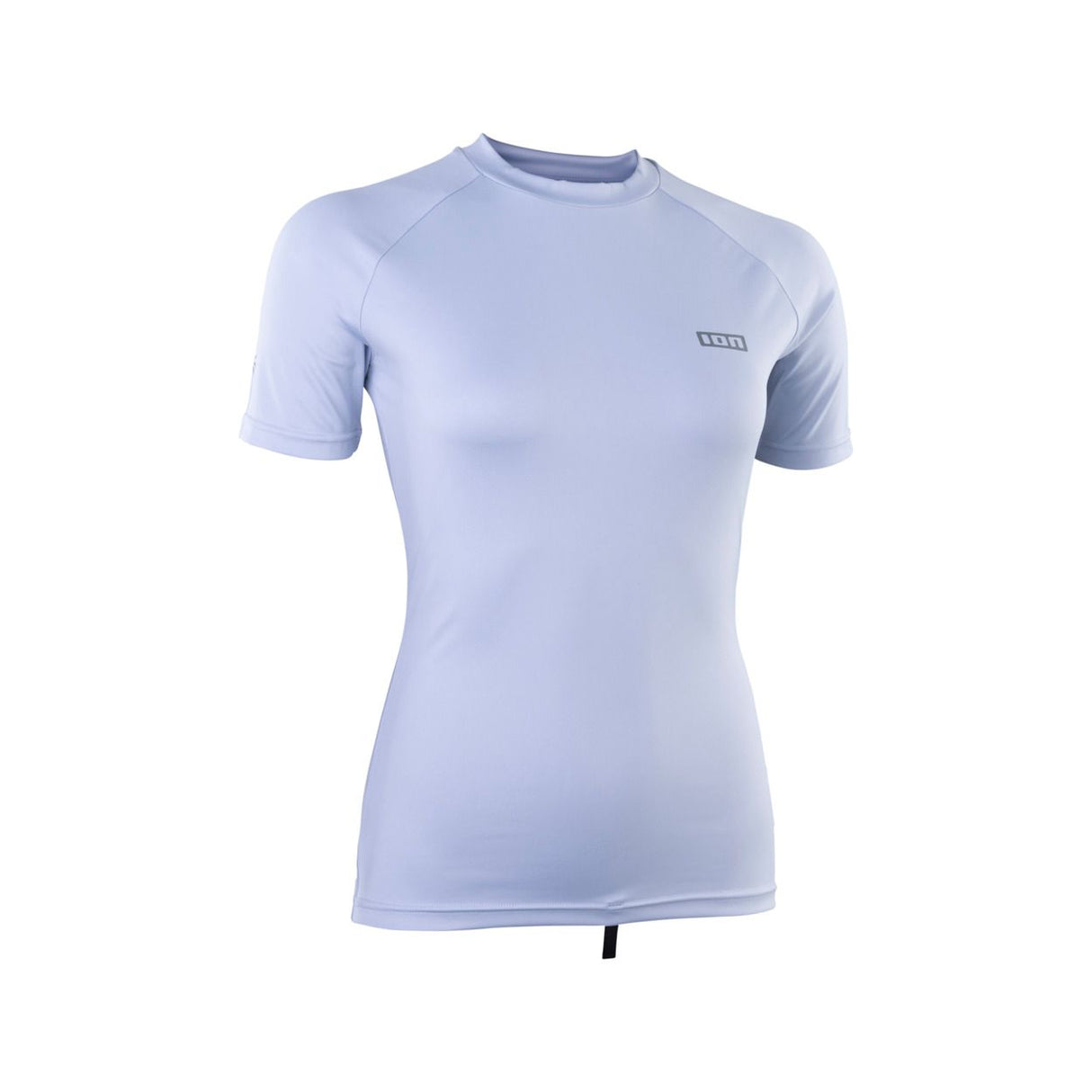 ION Rashguard SS Damen 2024 hellblau Kurzarm Badeshirt Frontalansicht