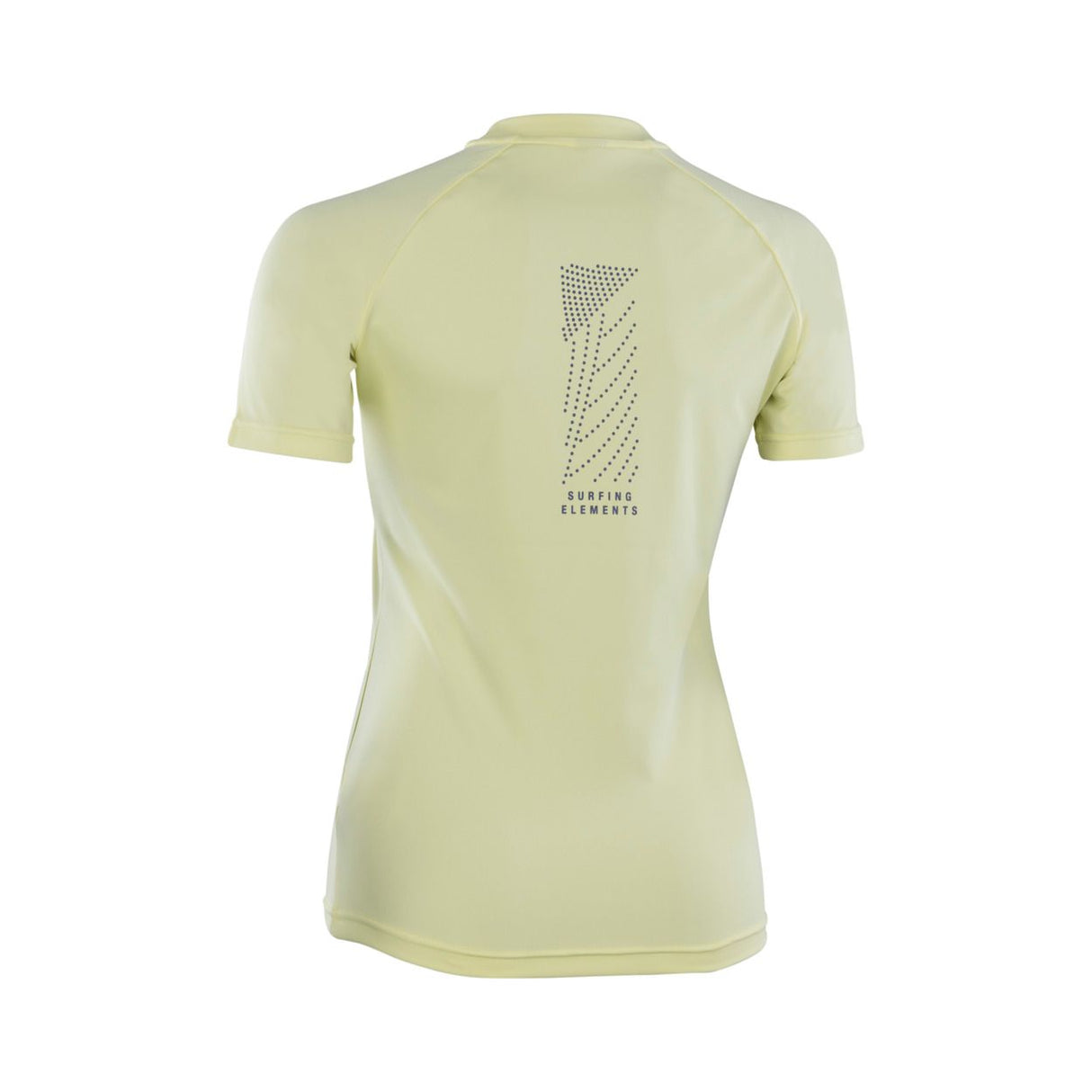 ION Rashguard SS Damen 2024 in Creme mit kurzem Arm, Rückansicht