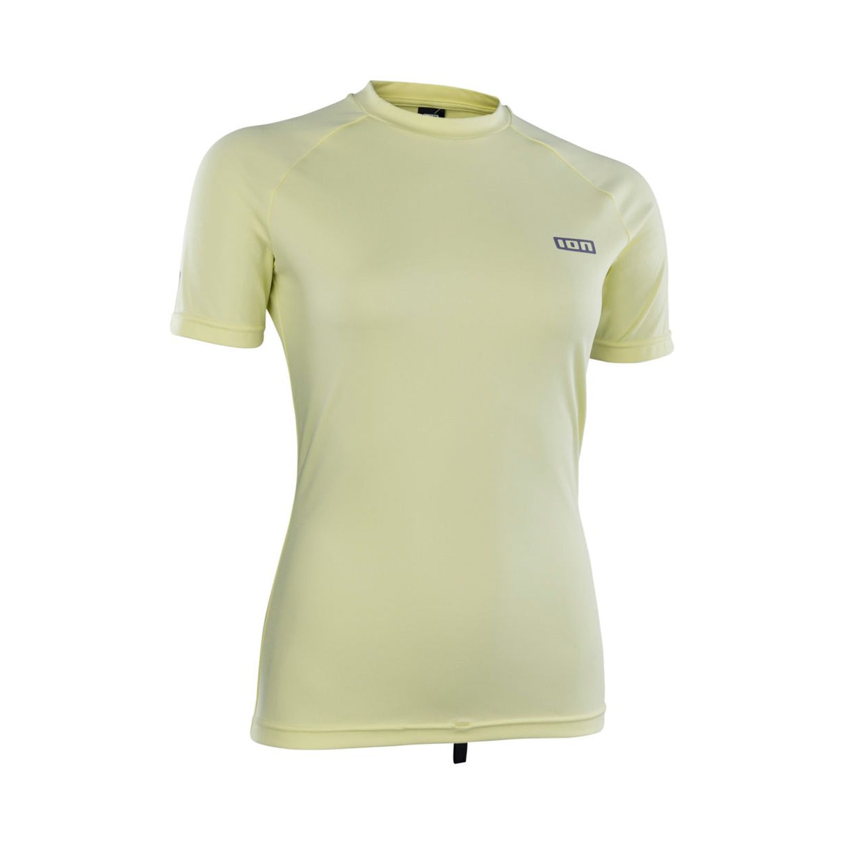 ION Rashguard SS Damen 2024 hellgelb Kurzarm Funktionsshirt Frontansicht