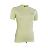 ION Rashguard SS Damen 2024 hellgelb Kurzarm Funktionsshirt Frontansicht