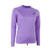 ION Wetshirt Langarm Damen 2026 in Lila, Frontansicht, langärmliges Neopren-Shirt mit ION-Logo