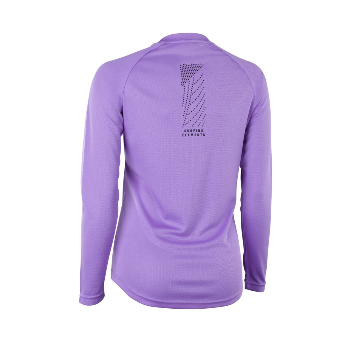 ION Wetshirt Langarm Damen 2026 in Lila mit Rückenprint, Rückenansicht