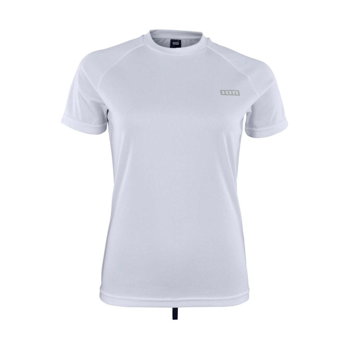 ION Wetshirt SS Damen 2026 weiß, Kurzarm Badeshirt mit Raglanärmeln, Frontalansicht