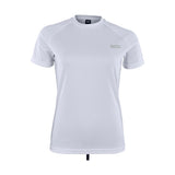 ION Wetshirt SS Damen 2026 weiß, Kurzarm Badeshirt mit Raglanärmeln, Frontalansicht
