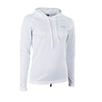 ION Wetshirt Hood LS women weiß, Langarm-Neoprenshirt mit Kapuze, Frontansicht