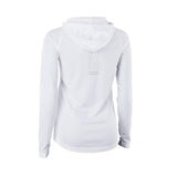 ION Wetshirt Hood LS Damen weiß mit Kapuze, Rückansicht