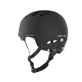 ION Slash Core Helmet 2026 schwarz mit Belüftungsöffnungen und Kinnriemen, Seitenansicht