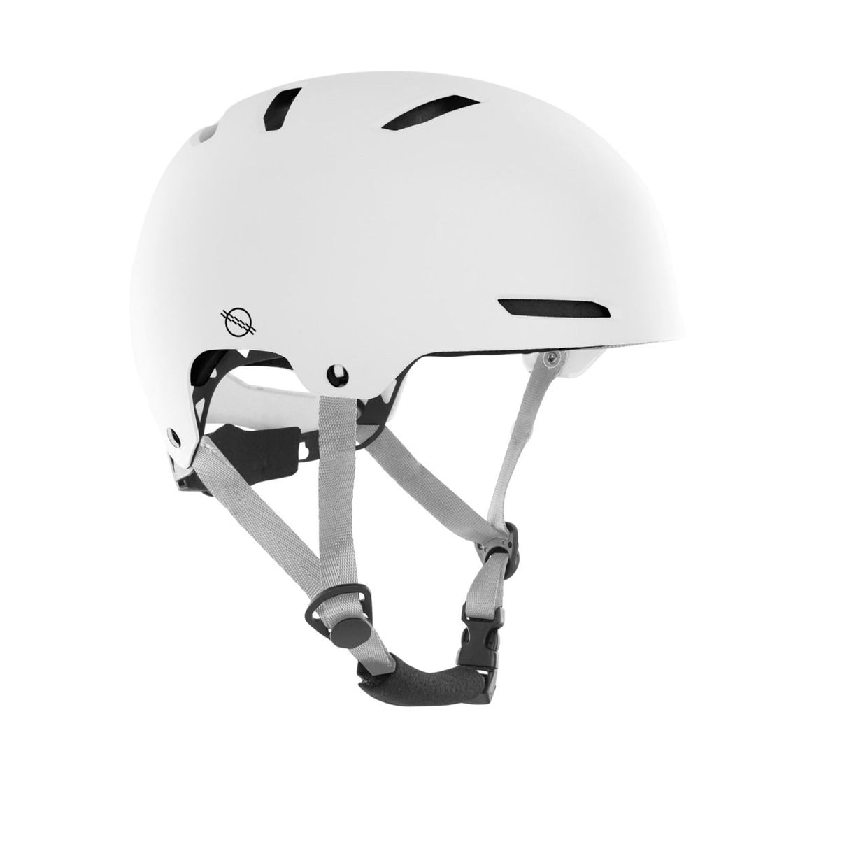 ION Slash Core Helmet 2026 in Weiß mit Belüftungsöffnungen, Seitenansicht