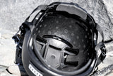 ION Slash Core Helmet 2026 schwarz, Draufsicht, Polsterung sichtbar, Sicherheitshelm mit Belüftung