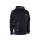 ION Neo Hoody Reversible 2026 Kapuzenpullover in Schwarz, Frontalansicht mit Kapuze und Taschen