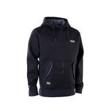 ION Neo Hoody Reversible 2026 Kapuzenpullover in Schwarz, Frontalansicht mit Kapuze und Taschen