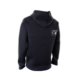 ION Neo Hoody Reversible 2026 Kapuzenpullover in Schwarz mit Neopren-Material, Vorderansicht