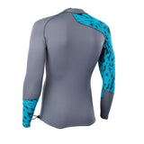 ION Neo Top 0.5 LS Herren grau-blau Neopren Langarm Rückseite