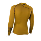 ION Neo Top 0.5 LS men Langarmshirt in Goldgelb mit Neopren-Details, Rückansicht