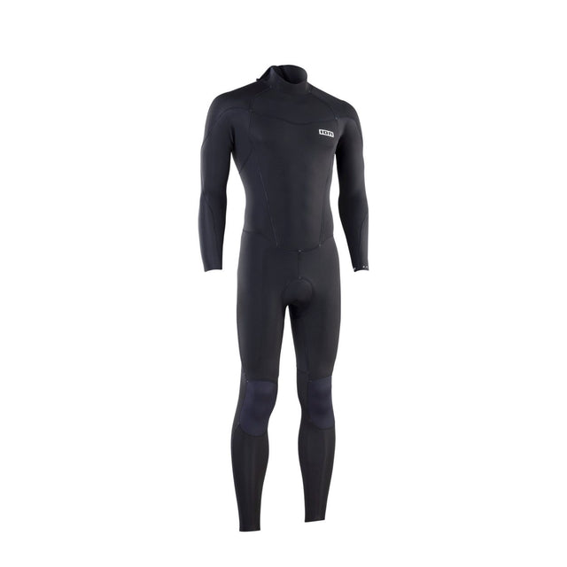 ION Element 4/3 Back Zip Neoprenanzug schwarz, Frontansicht, Ganzkörper-Wetsuit mit Rückenverschluss