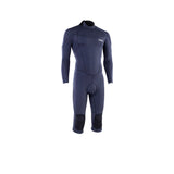 ION Element 4/3 Overknee LS Back Zip Neoprenanzug in Dunkelblau, Frontansicht des langärmeligen Tauchanzugs mit Rückreißverschluss