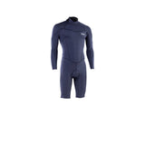 ION Element 2/2 Shorty LS Back Zip 2026 Neoprenanzug in Dunkelblau, Frontansicht, Langarm mit Rückenverschluss