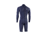 ION Element 2/2 Shorty LS Back Zip 2026 Neoprenanzug in Dunkelblau, Rückenansicht mit Rückreißverschluss