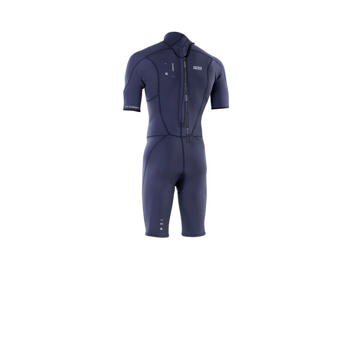 ION Element 2/2 Shorty SS Back Zip Neoprenanzug in Dunkelblau, Frontansicht