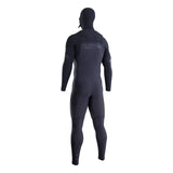 ION Seek Amp 6/5 Neoprenanzug mit Kapuze und Front-Zip in Schwarz, Rückansicht