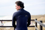 ION Seek Amp 5/4 Front Zip Neoprenanzug in Dunkelblau, Rückansicht, Wassersport